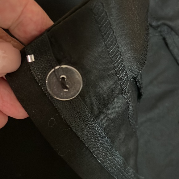 Black Skirt, mini, not too short - 17” long. Size 6. Zips in back. - Picture 7 of 7